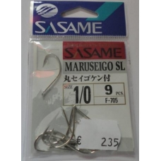 Anzois Sasame Maruseigo SL nº1/0 F-705 Nickel 9 Pcs
